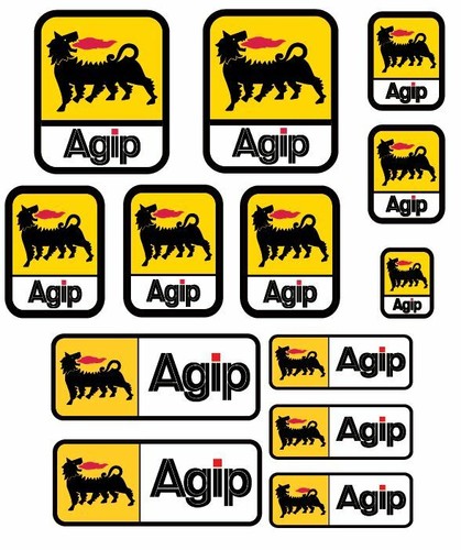Set adesivi agip big style - 13,