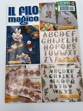 Il filo magico n. 8 alfabeto floreale alfabeto con i conigli spille allegre 