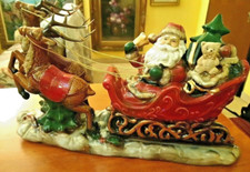 Babbo Natale su slitta Anni 70