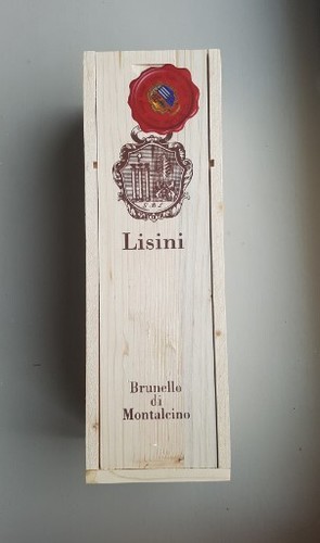 Lisini empty wooden wine - wooden, box