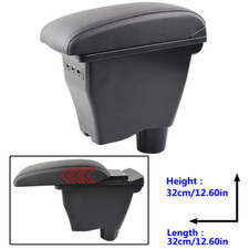 Per Smart 453 Fortwo Nero Bracciolo Console Centrale Poggiabraccio 3 USB 100%Neu