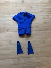 BIG JIM SOLO OUTFIT SUB PLONGEUR MATTEL Double Trouble Torpedo Josh Whip Double