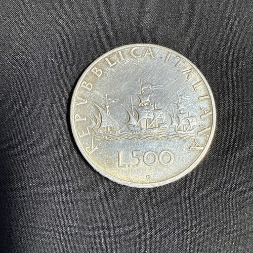 Moneta 500 lire argento - moneta,