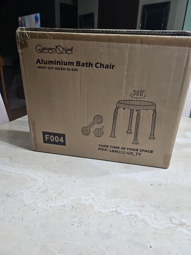 F004 aluminum bath chair - aluminum, round