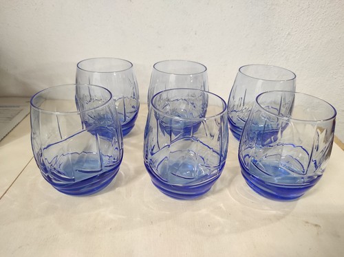 Set servizio bicchieri blu - set,