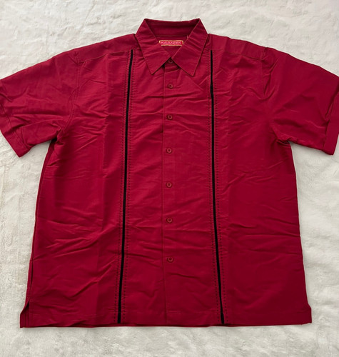 Camicia havanera rossa - camicia,