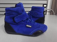 Scarpe stivaletti polacchetti go kart go-kart auto rally in pelle di camoscio