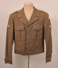 Giacca uniforme uomo vintage seconda guerra mondiale anni 40 US Army lana Ike taglia media 40 L WW2 anni 40
