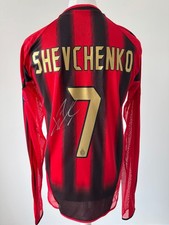 Maglia manica lunga firmata ANDRIY SHEVCHENKO - AC Milan - PROOF/COA - Chelsea