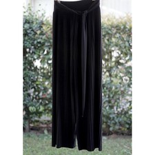 PANTALONI DONNA tg 42/44 it  NERO PLISSETTATO