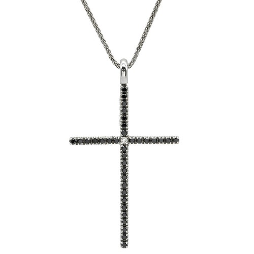 Collana damiani croce - damiani,