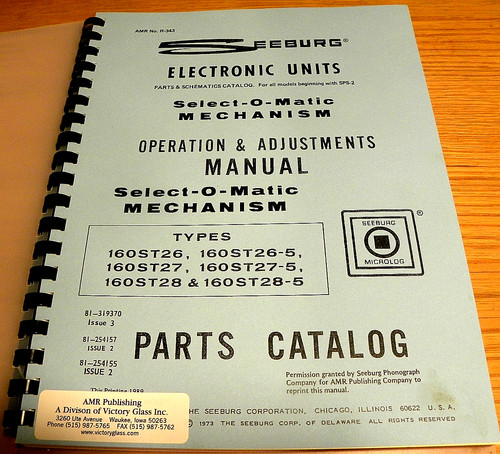 Seeburg jukebox catalogo - seeburg,