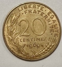 Francia 20 centimes, 1962-2001 scegli dal menu la moneta  [0175]