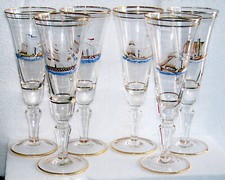 6 BICCHIERI IN CRISTALLO CON