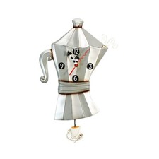 Orologio a pendolo “Caffettiera” Allen Design Misura: 33×22 cm.
