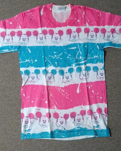 Camiseta rosa azul disneyland - rosa,