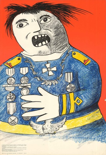 Enrico baj homme guerre - homme, de