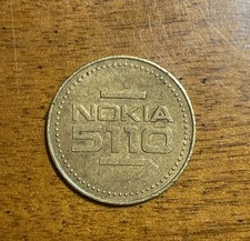 GETTONE TELEFONO PUBBLICITA’ - CELLULARE NOKIA 5110 IN OTTONE