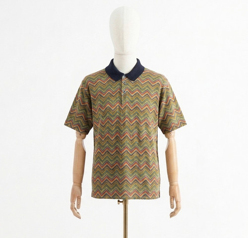Polo manica corta vintage uomo