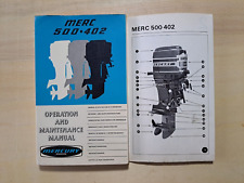 MERCURY MARINE  Motore MERC 500 - 402 / Manuale Uso e Manutenzione / multilingue