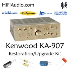Kenwood KA-907 ricostruzione restauro recap service kit riparazione filtro condensatore