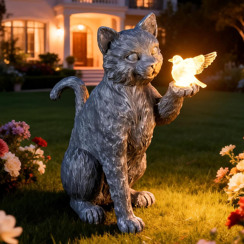 Statua giardino gatto - da,
