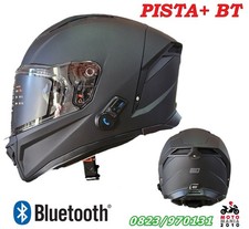 Casco  moto Integrale con Interfono Bluetooth Origine PISTA BT  nero opaco