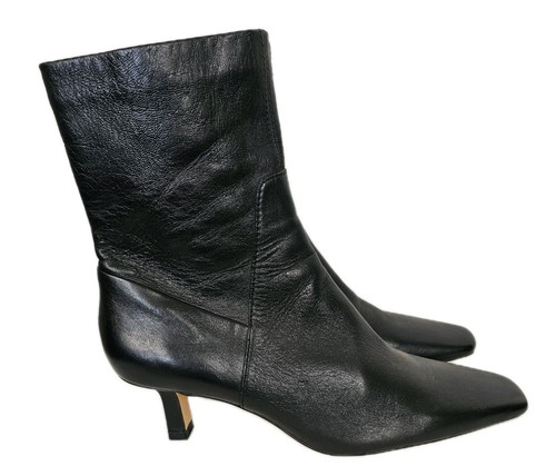 Stivali zara pelle nera - pelle,