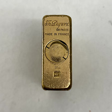 SPLENDIDO ACCENDINO ST DUPONT PARIS PLACCATO ORO FRANCE DA REVISIONARE VINTAGE