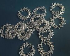 10 pz corona alloro 40mm  charm ciondolo ghirlanda lauro laurea