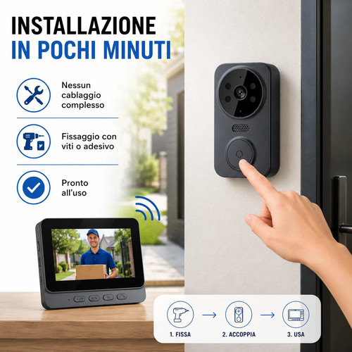 Videocitofono wireless - videocitofono,