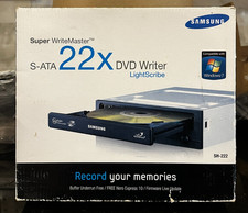 Nuovo Samsung Super Writemaster DVD Writer modello SH-S223 scatola aperta completo