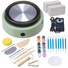 Mini Tornio per Ceramica Diametro 158 Mm, Piatto Girevole Velocità Di Rotazione 