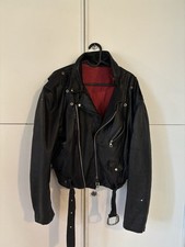 Chiodo in vera pelle Inferno – dipinto a mano Motörhead (taglia M/L)