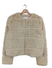 JACQUELINE DE YONG Giacca in pelliccia Donna Giacca Taglia IT 40 bianco sporco