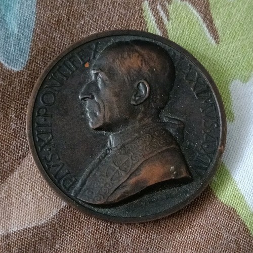 Medaglia tonda papa - medaglia,