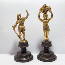 Coppia Sculture in Bronzo