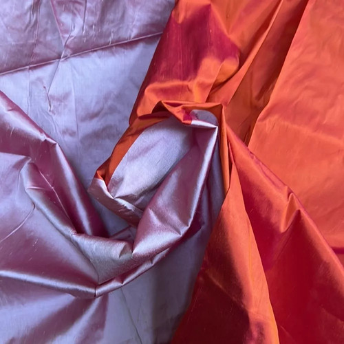 Shantung seta rosa - seta, e