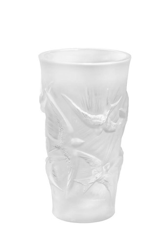 Lalique vaso hirondelles - lalique,