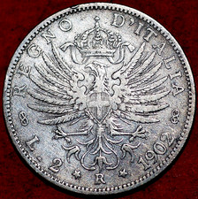 Italia 2 Lire 1902 Vittorio