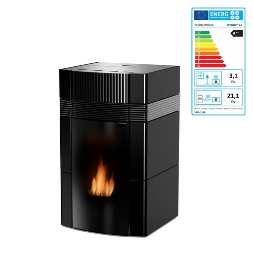 Stufa pellet acqua woody - pellet,