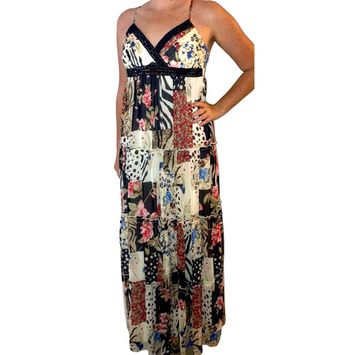 Maxi abito con - , stampa