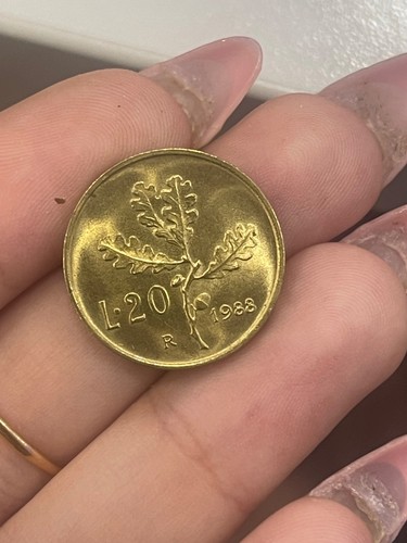 Moneta lire del - 20, 1988