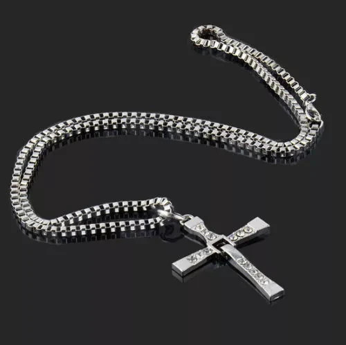 Collana uomo argento croce - collana,