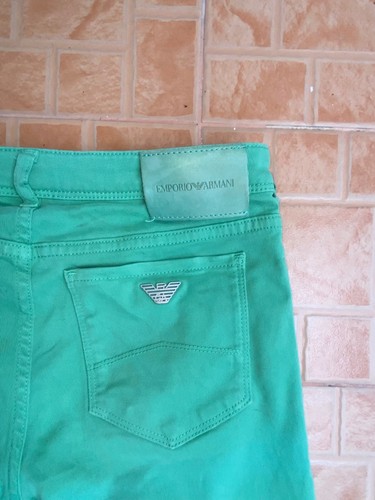 Jeans slim verde emporio - jeans,