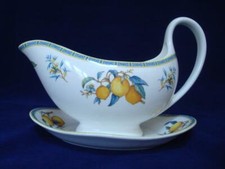 WEDGWOOD CITRONS 2° QUALITA' E INUTILIZZATO SALSIERA BARCA E SUPPORTO