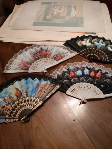 Ventagli vintage provenienti - ventagli,