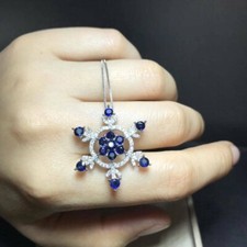 2.20Ct Round Cut Blue Sapphire