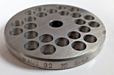 PIASTRA ACCIAIO INOX TRE SPADE TRITACARNE TC 32 - FORI 12 mm- ORIGINALE TRESPADE