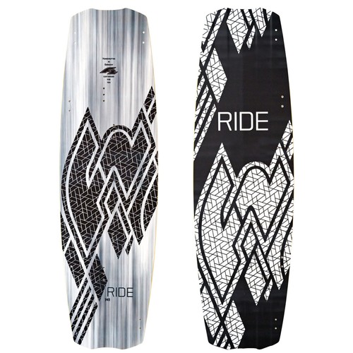 Kiteboard ride white icon - f2,
